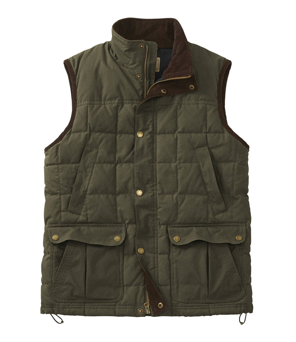 Men's L.L.Bean Upcountry Waxed Cotton Down Vest | L.L.Bean sale