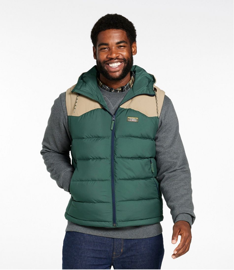 Men's Mountain Classic Hooded Down Vest | L.L.Bean for sale