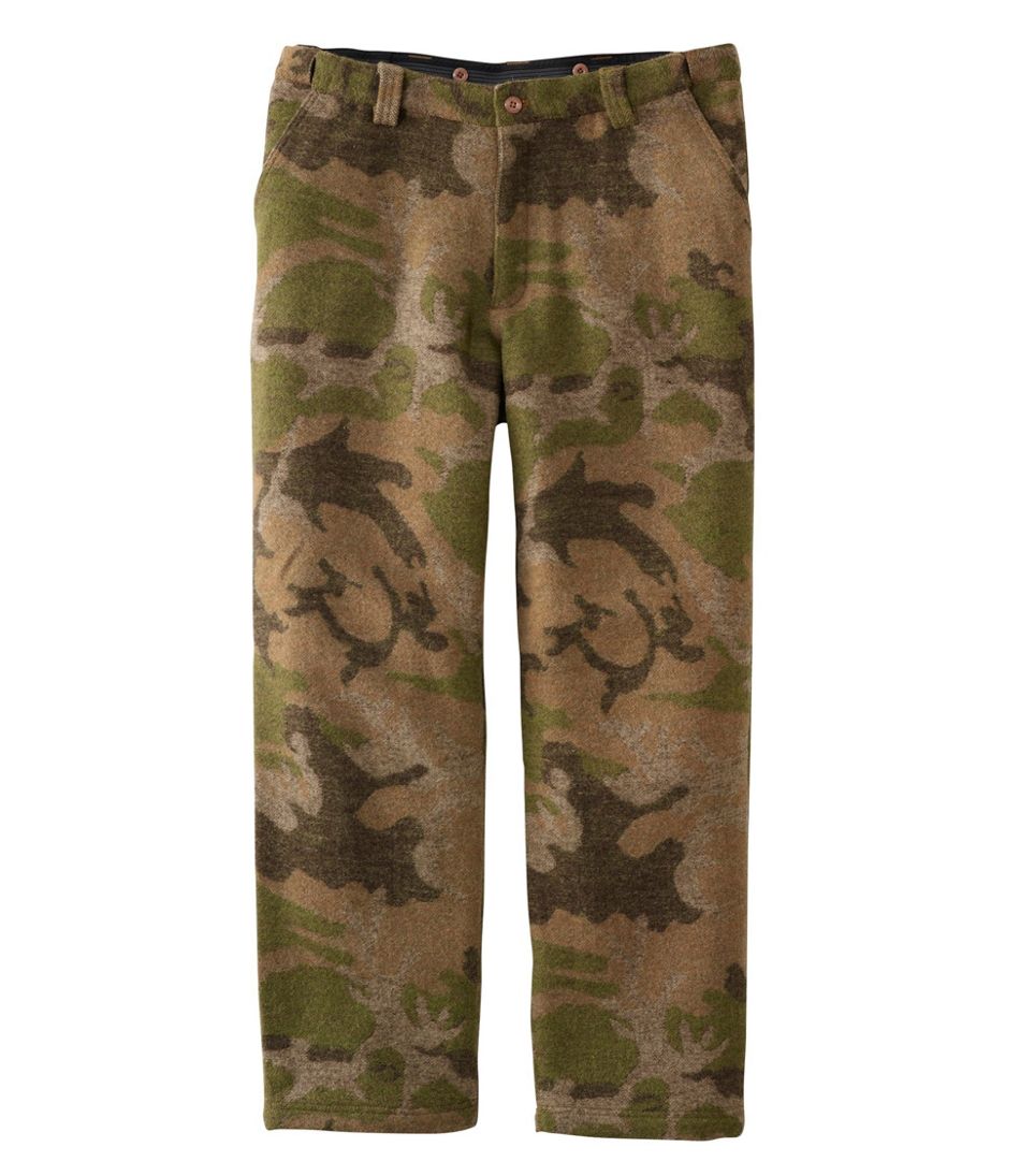 Men's Maine Guide Wool Pants with PrimaLoft, Camouflage | L.L.Bean online