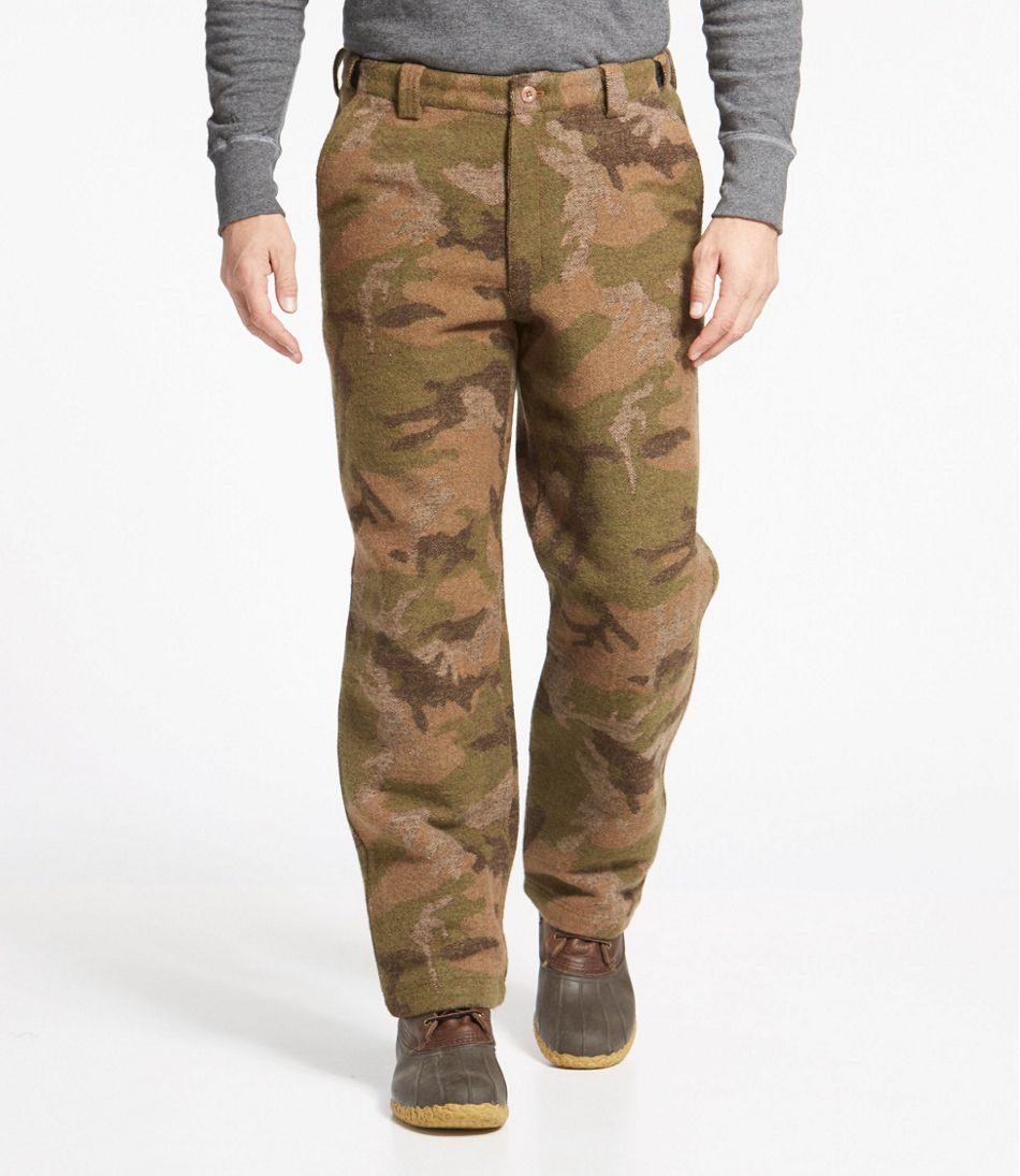Men's Maine Guide Wool Pants with PrimaLoft, Camouflage | L.L.Bean online