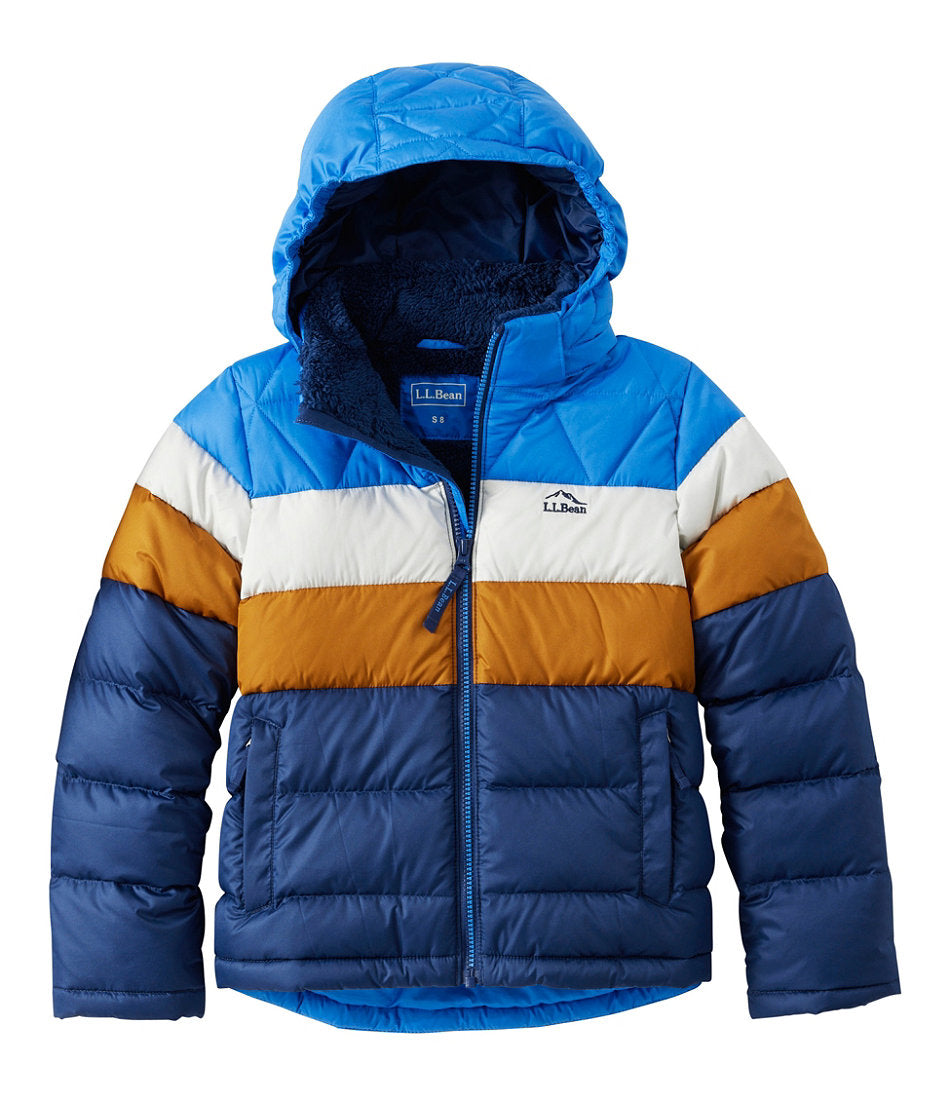 Kids' Bean's Down Jacket, Colorblock | L.L.Bean outlet