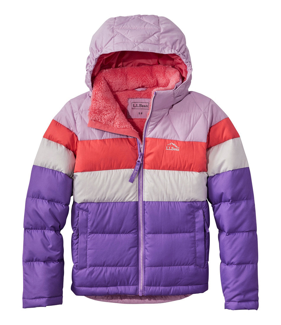 Kids' Bean's Down Jacket, Colorblock | L.L.Bean outlet