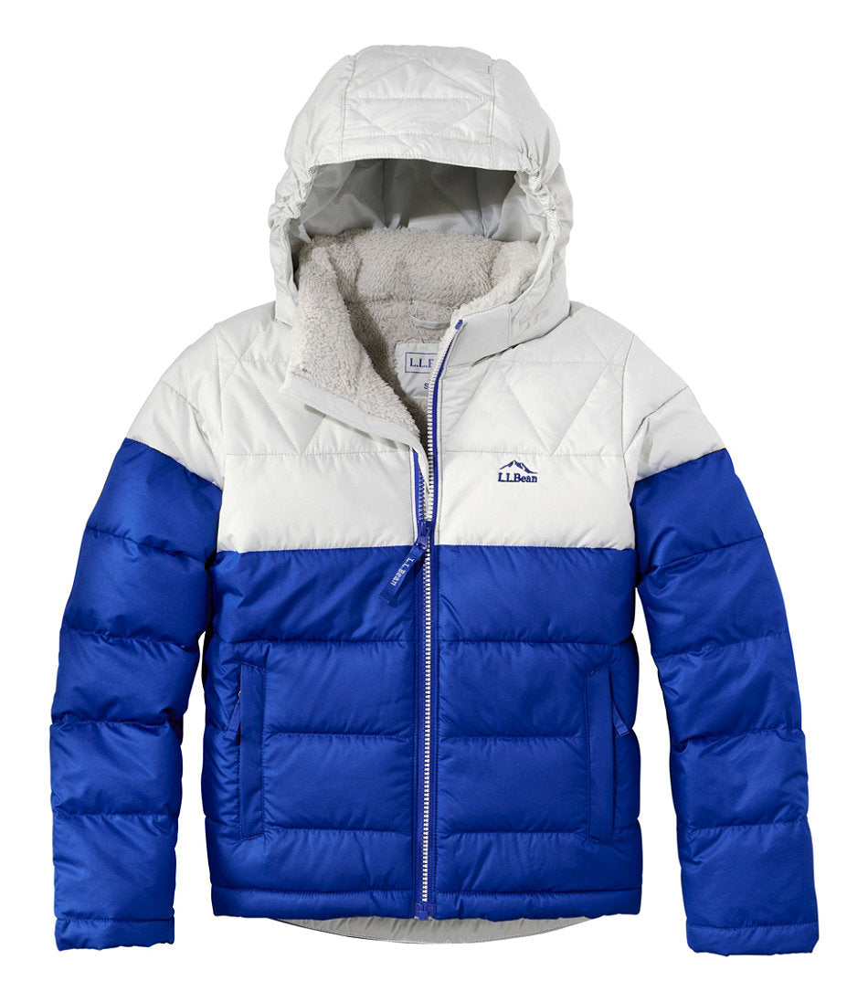 Kids' Bean's Down Jacket, Colorblock | L.L.Bean outlet