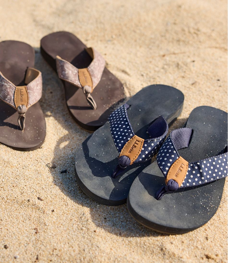 Women's Maine Isle Flip-Flops, Woven Print | L.L.Bean on sale