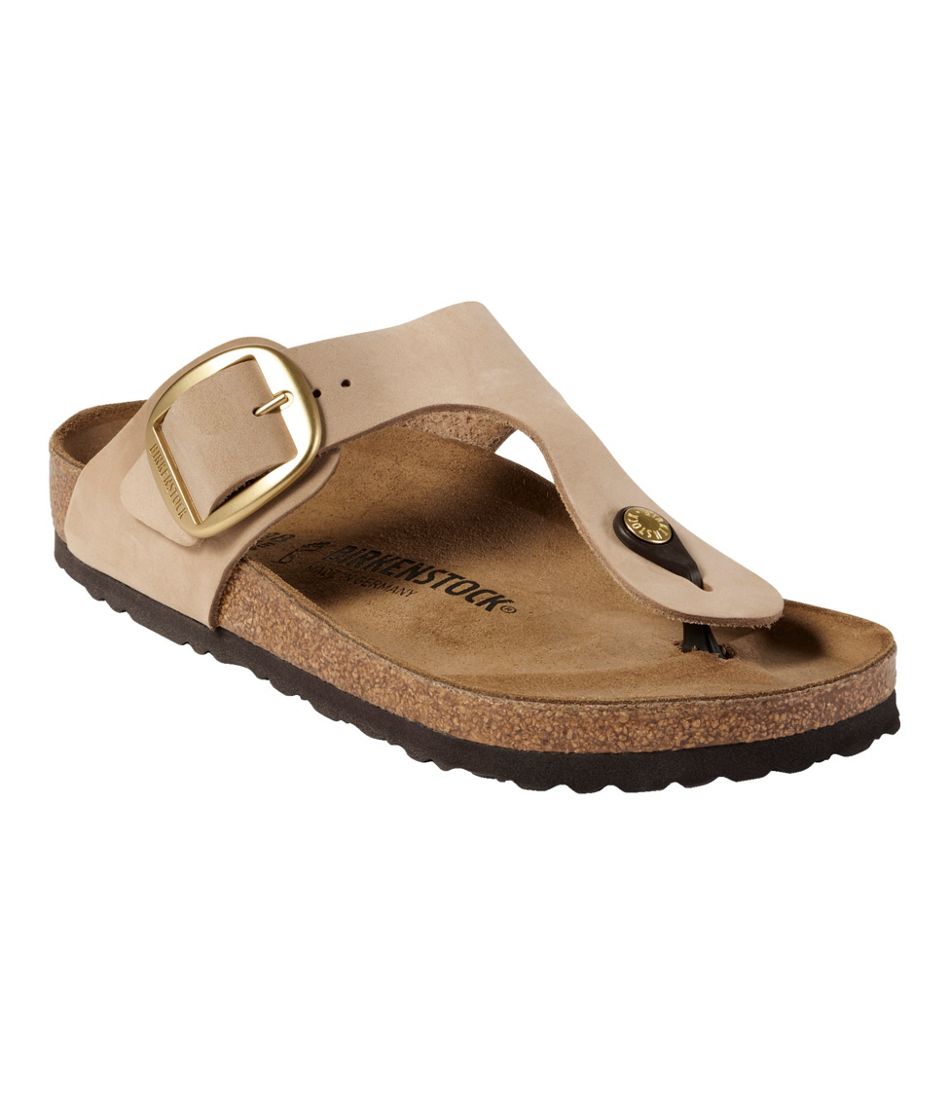 Women's Birkenstock Big Buckle Gizeh Sandals, Nubuck | L.L.Bean online