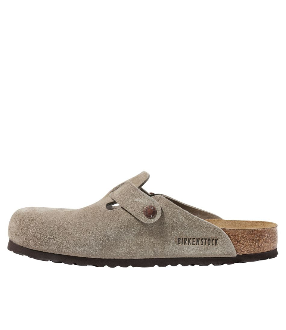 Men's Birkenstock Soft Footbed Boston Clogs, Suede | L.L.Bean outlet