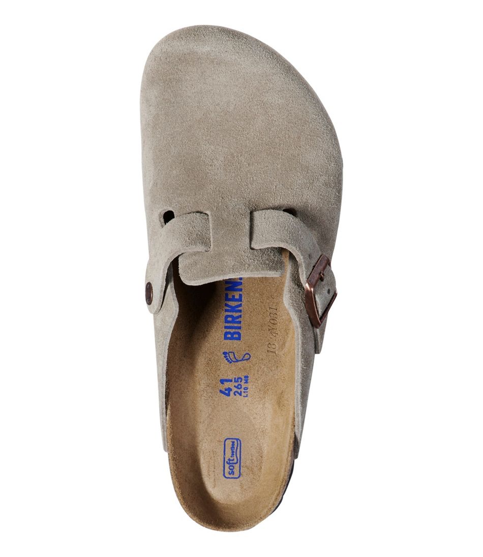 Men's Birkenstock Soft Footbed Boston Clogs, Suede | L.L.Bean outlet