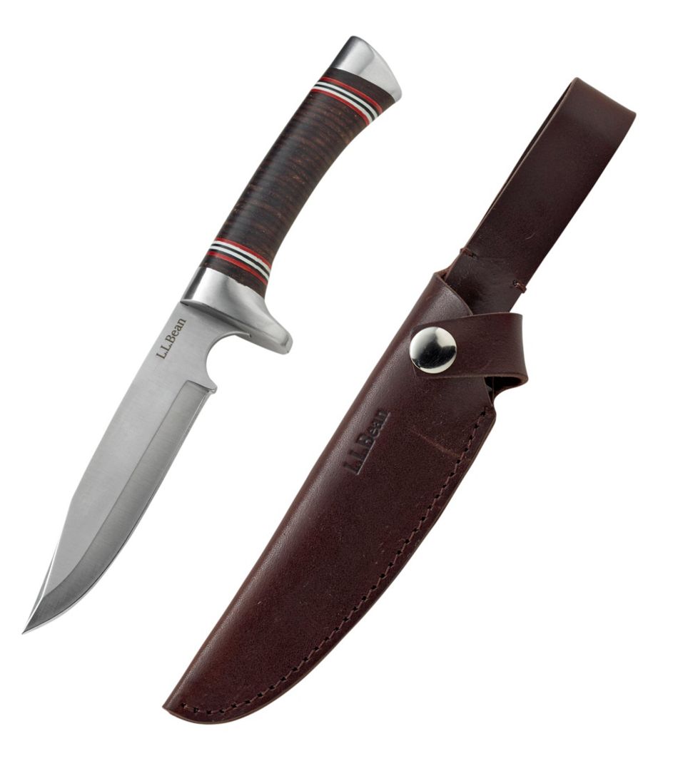 L.L.Bean Stacked Leather Hunting Knife | L.L.Bean on sale