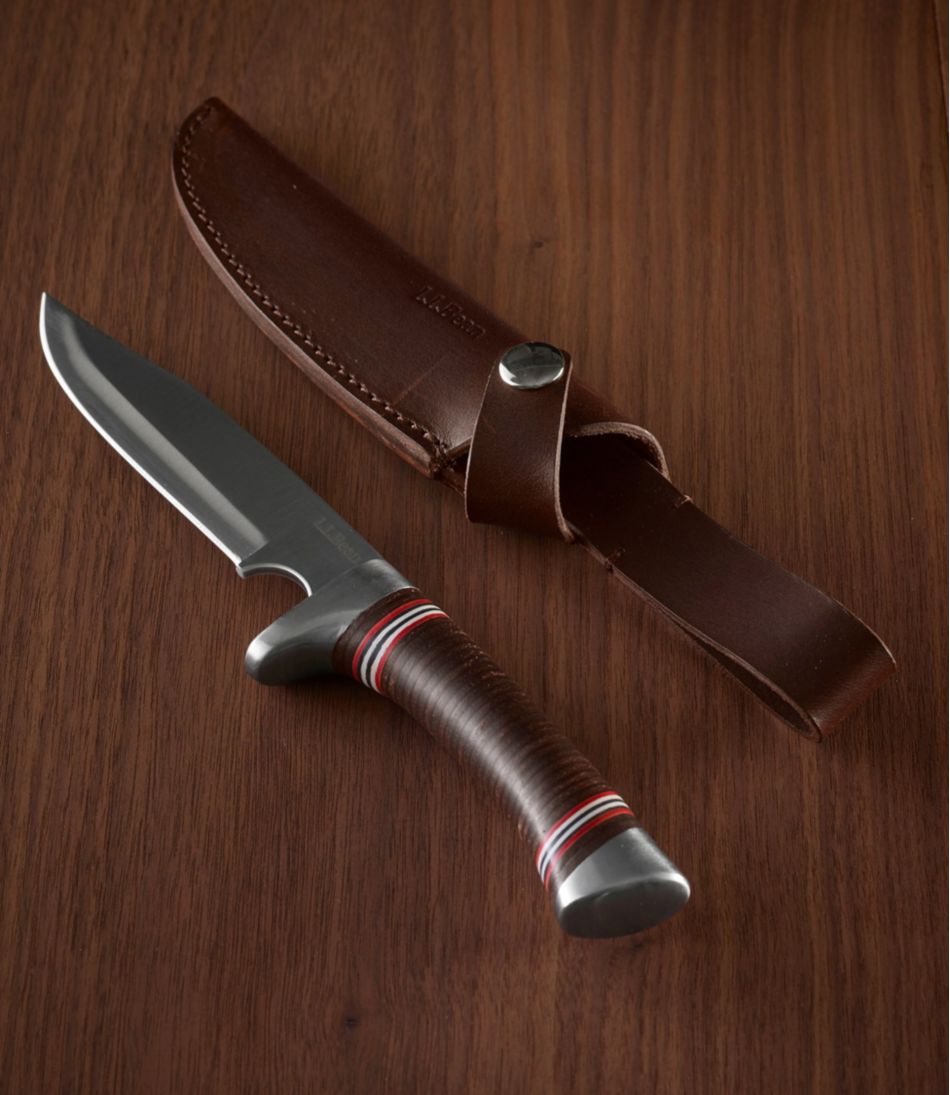 L.L.Bean Stacked Leather Hunting Knife | L.L.Bean on sale