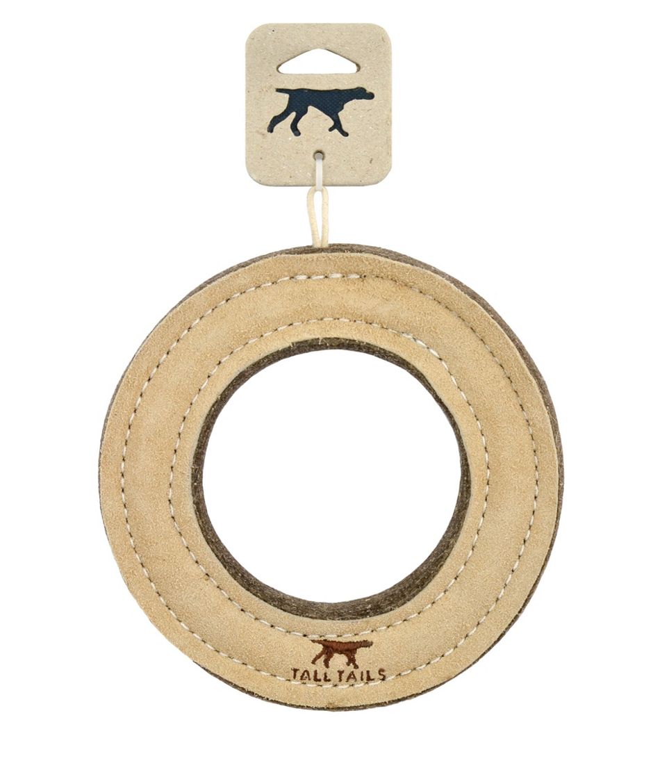 Natural Leather & Wool Ring Dog Toy | L.L.Bean sale