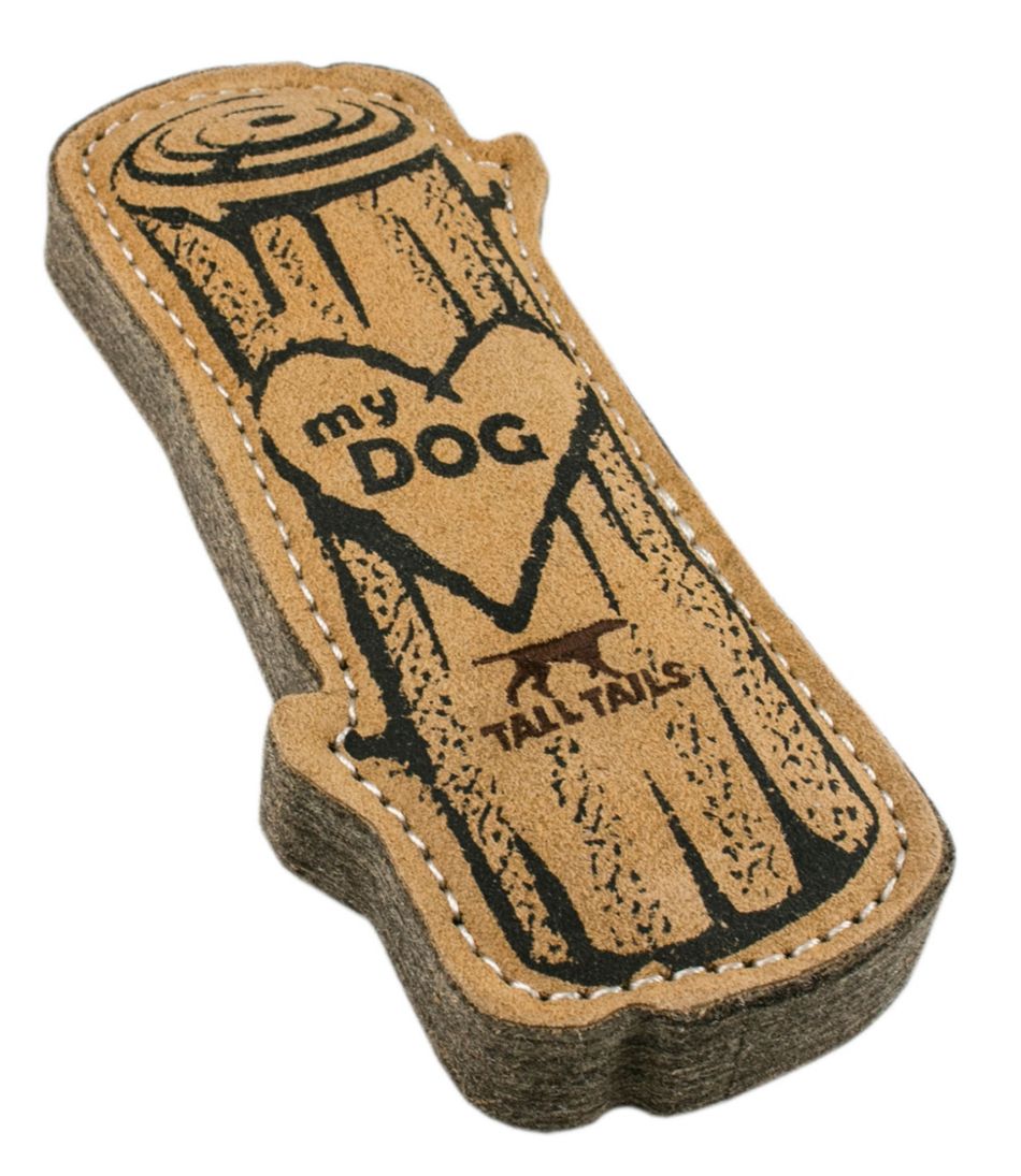 Natural Leather & Wool Love My Dog Log Dog Toy | L.L.Bean discount