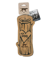 Natural Leather & Wool Love My Dog Log Dog Toy | L.L.Bean discount