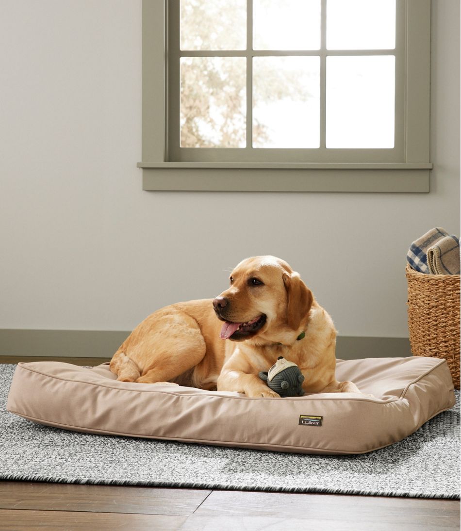 Premium Denim Therapeutic Dog Bed, Rectangular | L.L.Bean for sale
