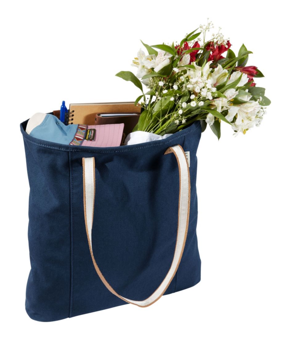 Leather-Handle Essential Tote Bag | L.L.Bean online