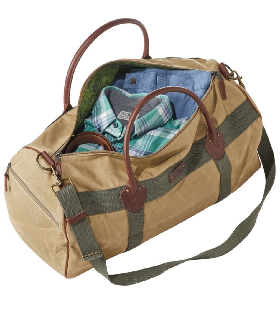 Waxed Canvas Duffle, Medium | L.L.Bean sale