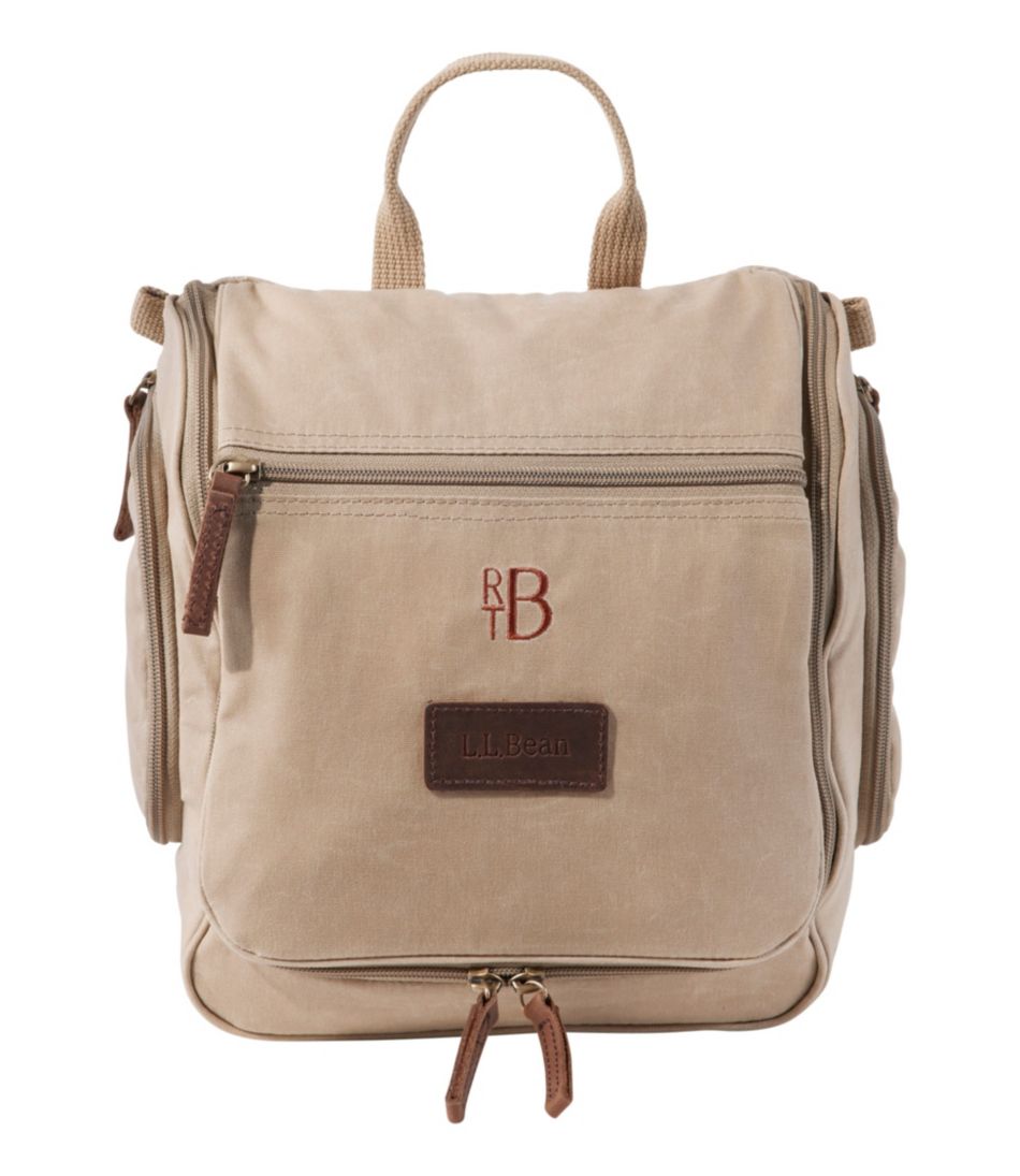 Waxed-Canvas Personal Organizer Toiletry Bag, Medium | L.L.Bean outlet