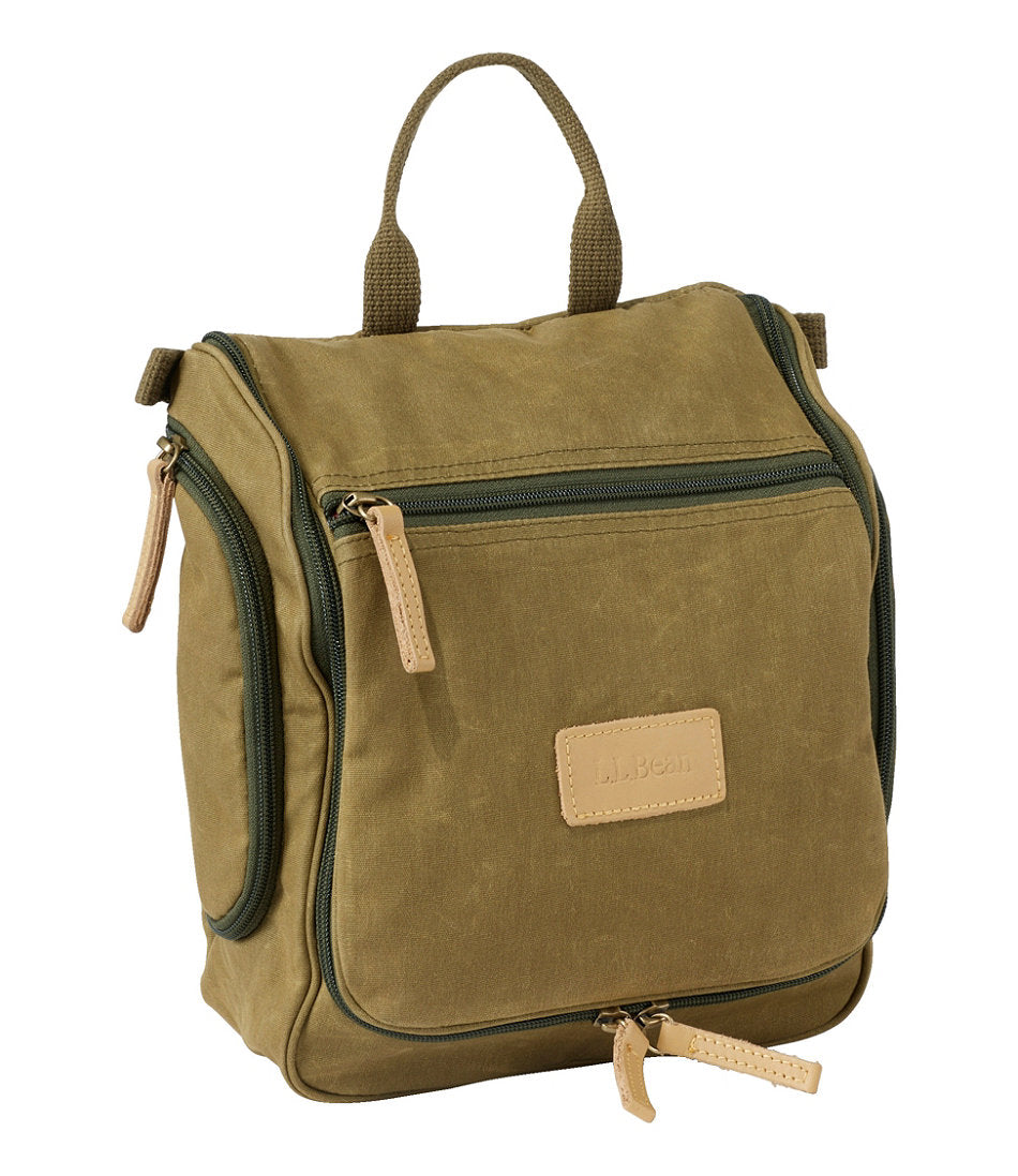 Waxed-Canvas Personal Organizer Toiletry Bag, Medium | L.L.Bean outlet