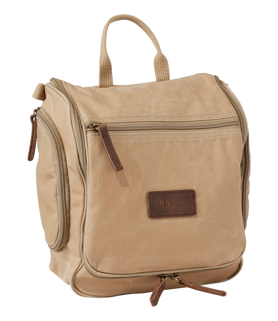 Waxed-Canvas Personal Organizer Toiletry Bag, Medium | L.L.Bean outlet