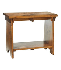 Rustic Wooden Mudroom Bench, Small | L.L.Bean discount