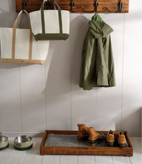 Rustic Wooden Boot Tray | L.L.Bean on sale