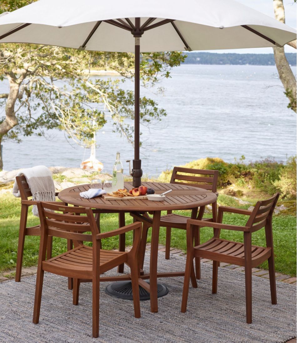 Eucalyptus Stacking Chairs, Set of Four | L.L.Bean for sale