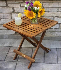 Eucalyptus Folding Side Table | L.L.Bean sale