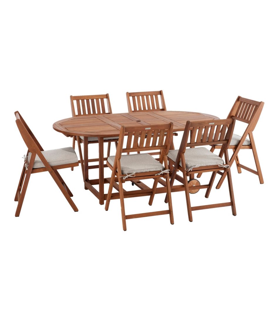 Eucalyptus Storage 7-Piece Dining Set | L.L.Bean on sale