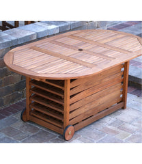 Eucalyptus Storage 7-Piece Dining Set | L.L.Bean on sale
