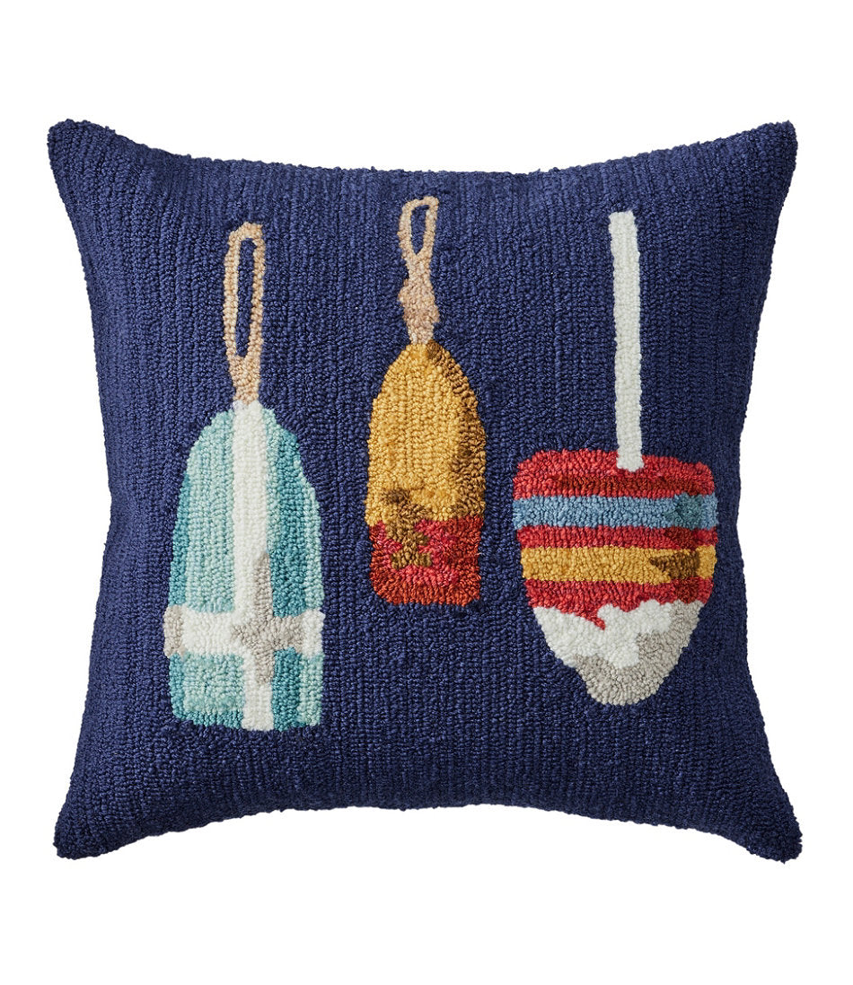 Indoor/Outdoor Hooked Pillow, Buoys | L.L.Bean near me