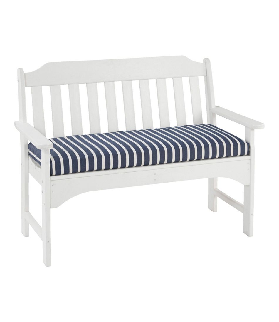 Casco Bay All-Weather Bench Cushion, Stripe | L.L.Bean on sale
