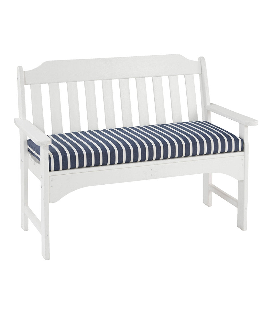 Casco Bay All-Weather Bench Cushion, Stripe | L.L.Bean on sale