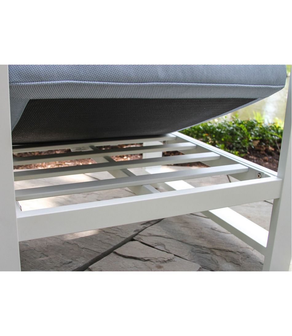 White Aluminum Deep Seating Armchair with Blue Cushions, Set of Two | L.L.Bean near me