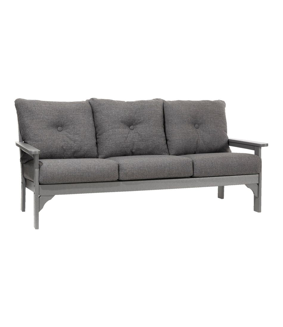 All-Weather Patio Sofa with Textured Cushion, Slate Gray | L.L.Bean sale
