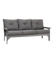 All-Weather Patio Sofa with Textured Cushion, Slate Gray | L.L.Bean sale