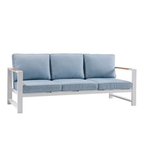 White Aluminum Deep Seating Sofa with Blue Cushions | L.L.Bean near me