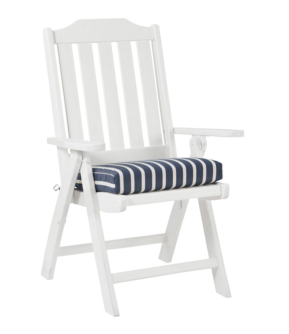 Casco Bay Cushion for All-Weather Armless/Folding Chair, Stripe | L.L.Bean online