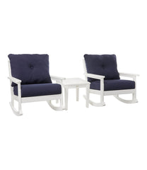 All-Weather Patio Rocker Set with Side Table, White | L.L.Bean sale