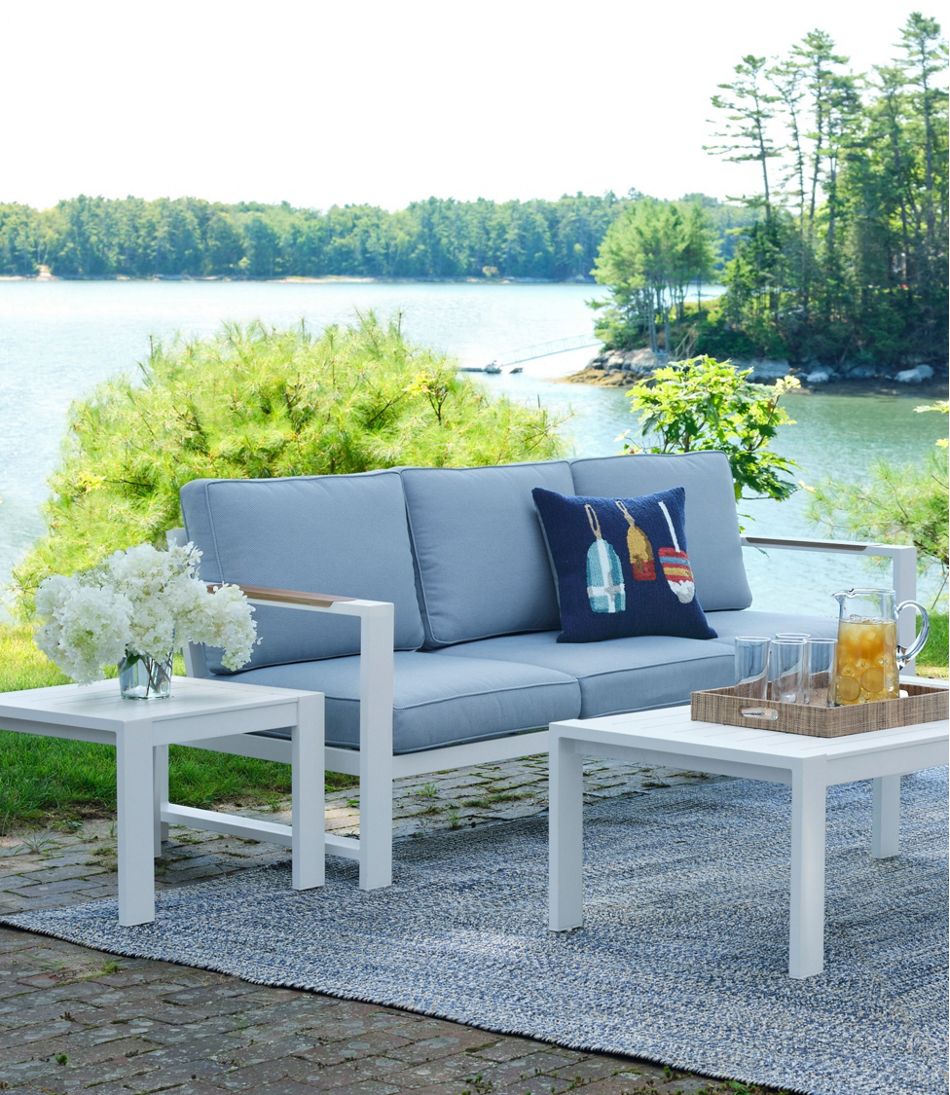 White Aluminum Deep Seating Side Table | L.L.Bean near me