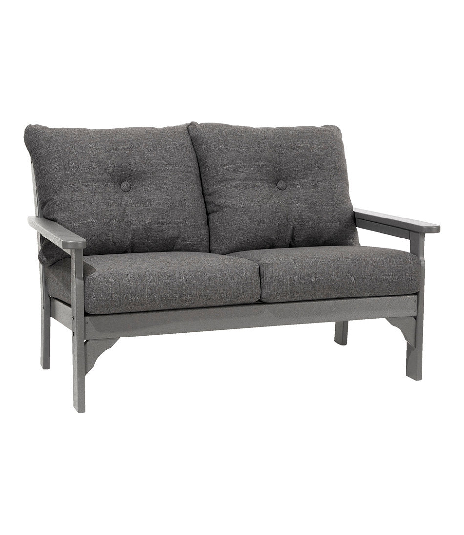 All-Weather Patio Loveseat with Textured Cushion, Slate Gray | L.L.Bean sale
