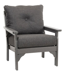 All-Weather Patio Chair with Textured Cushion, Slate Gray | L.L.Bean for sale