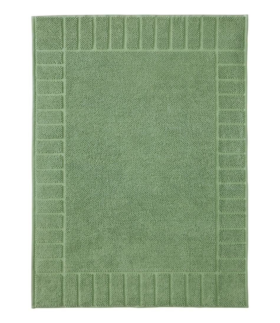 Organic Cotton Textured Bordered Bath Mat | L.L.Bean on sale