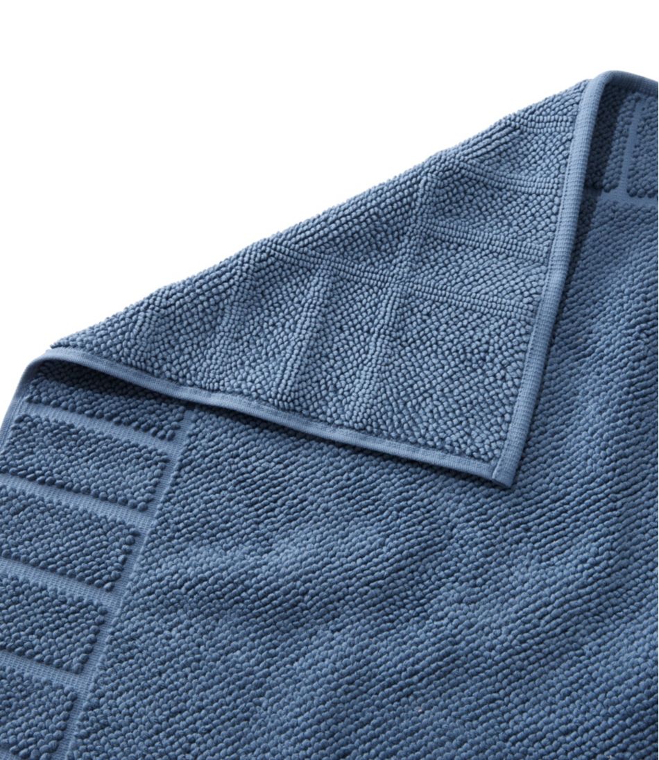Organic Cotton Textured Bordered Bath Mat | L.L.Bean on sale