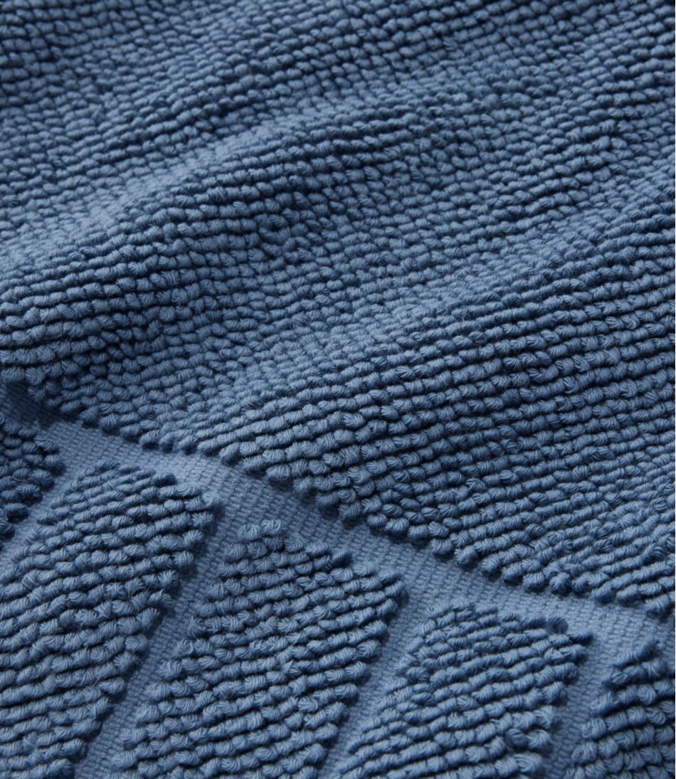Organic Cotton Textured Bordered Bath Mat | L.L.Bean on sale