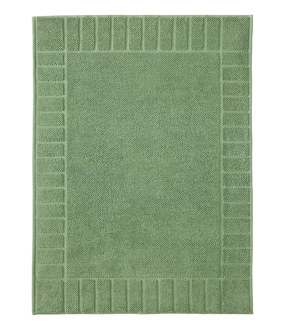Organic Cotton Textured Bordered Bath Mat | L.L.Bean on sale