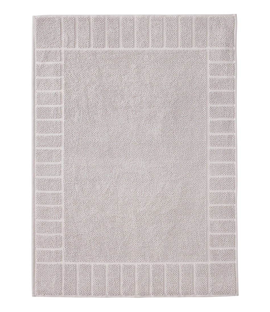 Organic Cotton Textured Bordered Bath Mat | L.L.Bean on sale