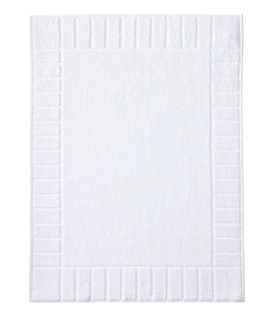 Organic Cotton Textured Bordered Bath Mat | L.L.Bean on sale