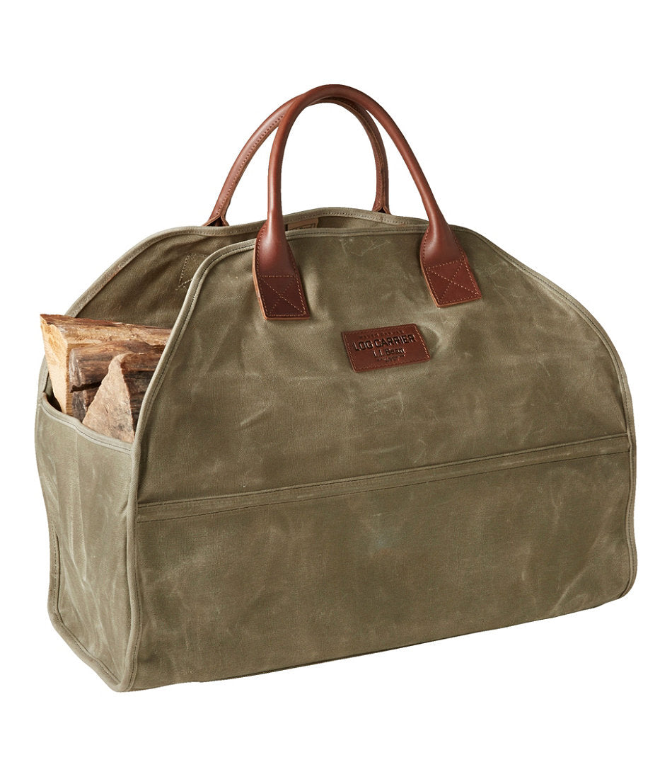 Waxed-Canvas Log Carrier | L.L.Bean for sale