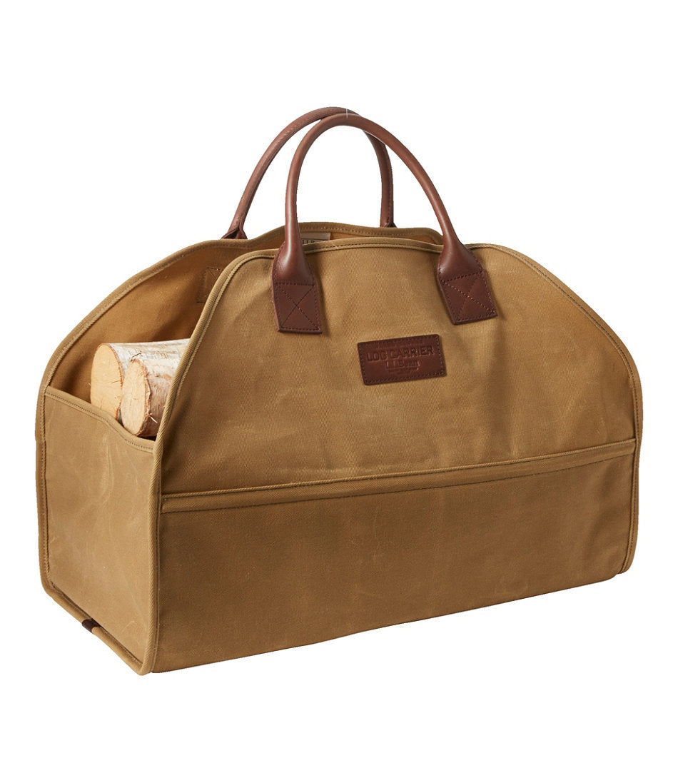 Waxed-Canvas Log Carrier | L.L.Bean for sale