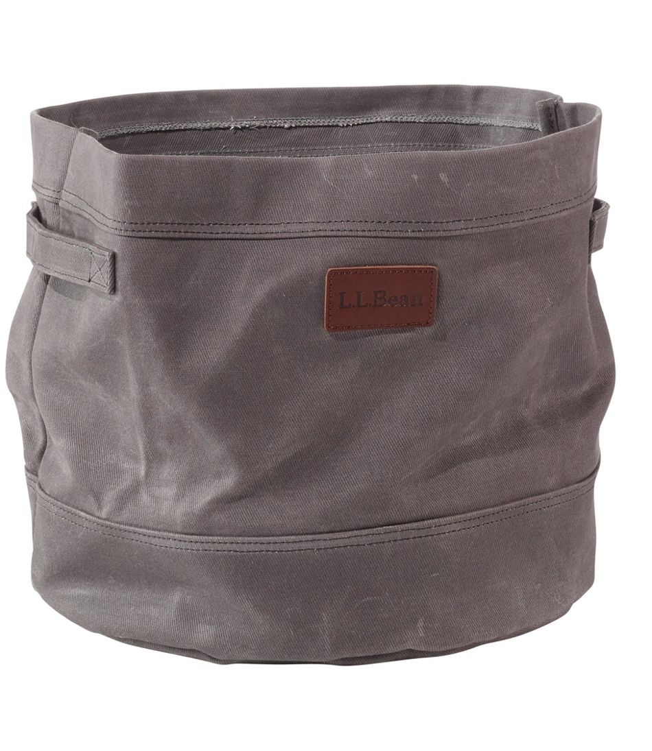Waxed-Canvas Storage Tote | L.L.Bean for sale