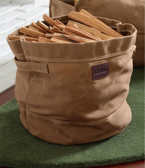 Waxed-Canvas Storage Tote | L.L.Bean for sale